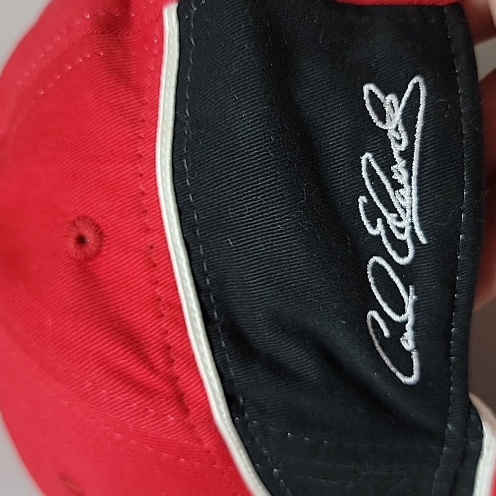 Office Depot Red, Black Carl Edward Roush Fenway Racing  Ajustable Baseball Cap - Picture 2 of 11